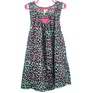 Faded Glory Leopard Print Tank Top Girl's Size XL